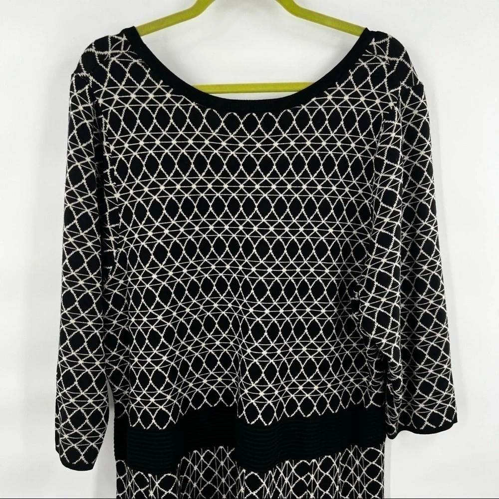 Lane Bryant sweater dress size 22/24 black white - Picture 5 of 8